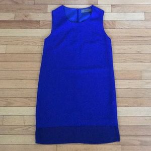 Sapphire scoop-neck dress